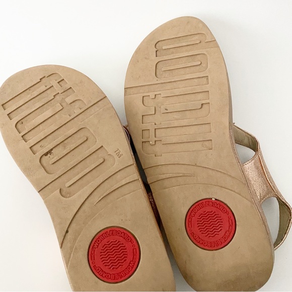 FitFlop Boogaloo Back Strap Sandal Rose Gold - Picture 5 of 5